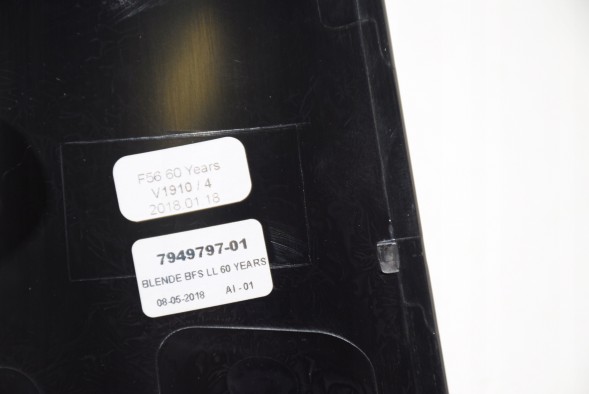Mini OE 7949799 7949797 MINI Listwy dekoracyjne - 60 Years MINI F57 F55 F56 Декоративна планка Декор приладової панелі 60 YEARS