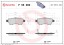 P56060 BREMBO Комплект гальмівних колодок з 4 шт