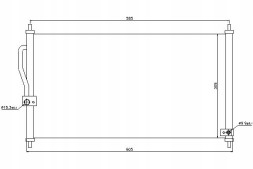 Nissens 86220077 NIS Nis94458 охолоджувач кондиціонера honda cr-v i, inte + помічник водія #33