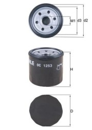 OC1253 MAHLE ORIGINAL Фільтр оливи
