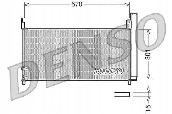 Denso DCN50037 Конденсатор кондиціонера dcn50037 denso