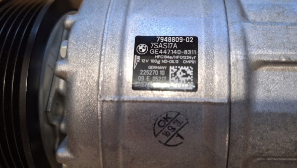 BMW OE 64527948809 7948809 BMW G32 G30 G05 G06 G07 X5 X6 КОМПРЕСОР КОНДИЦІОНЕРА 48V