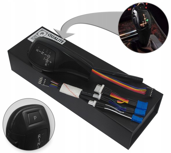 QP SK002-BP РУЧКА ПЕРЕКПП АКПП BMW E46 E60 E63 ШКІРА
