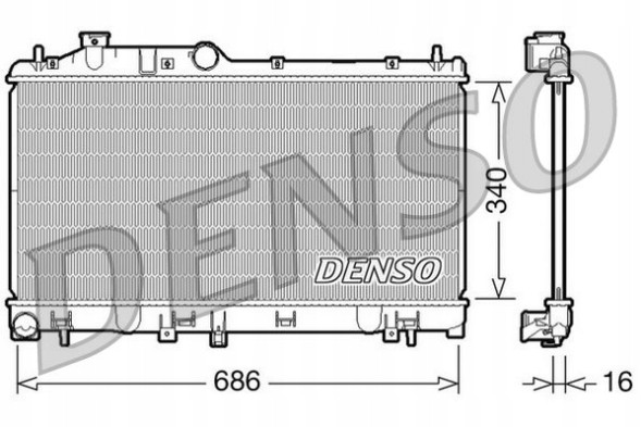 Denso DRM36007 Охолоджувач води - denso drm36007