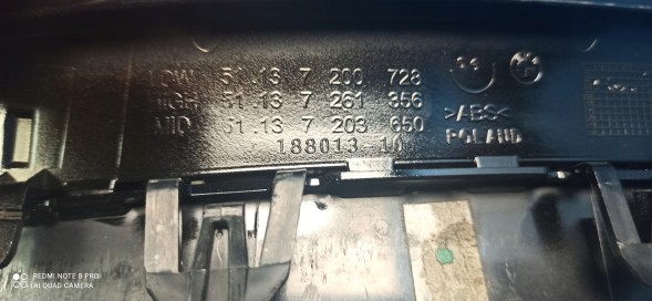 BMW OE ГРИЛЬ АТРАПА НИРКИ BMW М5 F10 51712352808 !