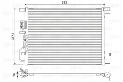 Valeo 822612 Конденсатор, кондиціонер valeo 822612