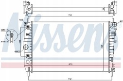 Nissens 66701 Охолоджувач води 66701 nissens daimler jaguar