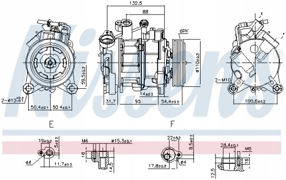 Nissens 890072 Nissens 890072 компресор, кондиціонер