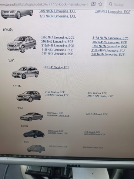 BMW OE 6777772 6782396 6782393 Гальмівні колодки передні BMW 3 E90 E91 6777772