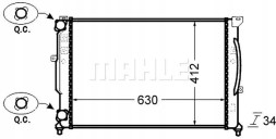 Mahle CR 1423 000S Охолоджувач води cr 1423 000s mahle audi skoda