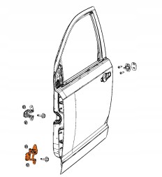 Mopar 55360919AK ЗАВІС ДВЕРЕЙ ПЕРЕДНІХ НИЖНІХ ЛІВИХ З ОБМЕЖУВАЧЕМ JOURNEY FREEMONT