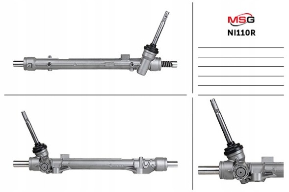 MSG NI110NEW Рульова рейка Nissan Rogue 13-20, Nissan X-Trail T32 14-21