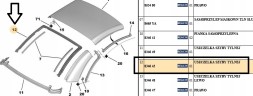 Peugeot OE УЩІЛЬНЮВАЧ ЗАДНЬОГО СКЛА PEUGEOT 308CC 834643