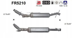 AS FR5210 Сажовий фільтр fap dpf fr5210 as citroen