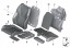 52108493276 BMW OE Оббивка сидіння комфортного крісла Tartufo X5 G05 X6 G06 X7 G07