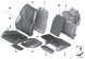 52108493276 BMW OE Оббивка сидіння комфортного крісла Tartufo X5 G05 X6 G06 X7 G07