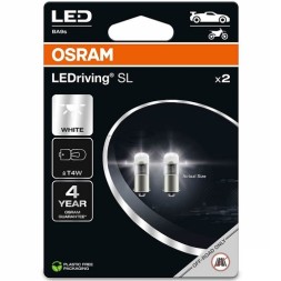 3893DWP 2BL OSRAM Автолампа Osram LED 1W 12V BA9S T4W 4000K к т 2 шт