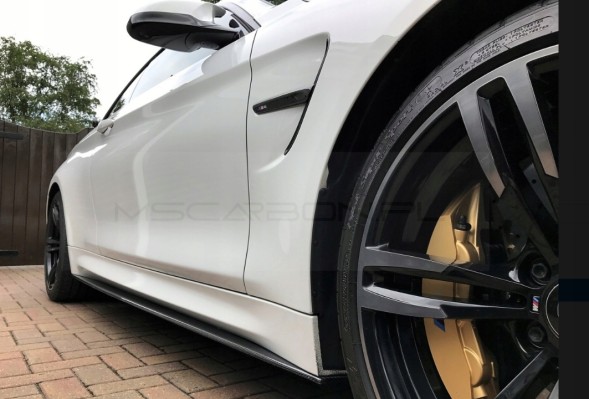 Китай 572475874 КАРБОНОВІ НАКЛАДКИ ПОРОГІВ ПЛАНКИ BMW М3 М4 F80 F82 F83