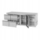 Китай WEW-SC-HP-1008983 Холодильний стіл Royal Catering 179см -2 до 10°C Сталева стільниця 4 шухляди