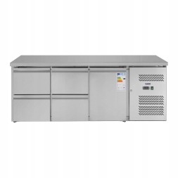 Китай WEW-SC-HP-1008983 Холодильний стіл Royal Catering 179см -2 до 10°C Сталева стільниця 4 шухляди