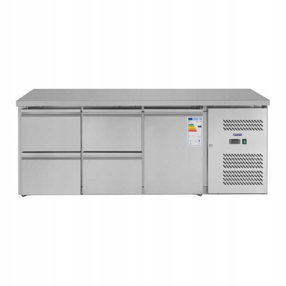 Китай WEW-SC-HP-1008983 Холодильний стіл Royal Catering 179см -2 до 10°C Сталева стільниця 4 шухляди