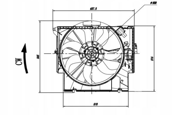NRF 47923 Nrf вентилятор vw golfaudi a3 2004-