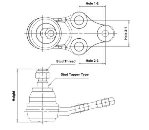 CB0436 CTR Кульова опора CBT 93