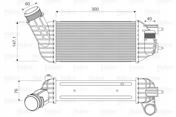 Loro 0384P8 Інтеркулер citroen ds4 ds5 2.0 hdi новий