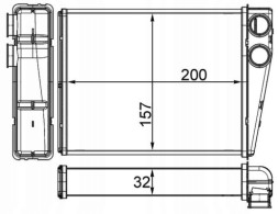 Mahle AH 263 000S Теплообмінник, опалення салону mahle ah 263 000s