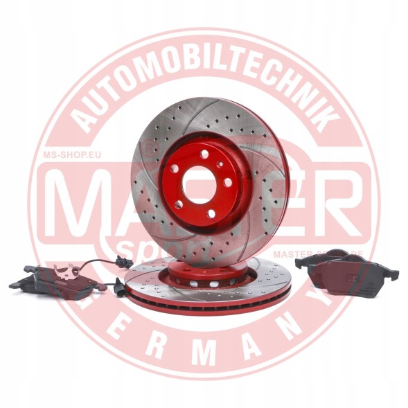 Master-Sport 202521370 Набір гальмівних дисків та колодок sport-exterme передній audi