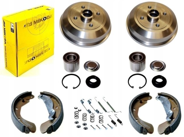 ATM Mikoda ALL4538A Барабани колодки підшипники opel corsa c 2000-2006 без abs задний комплект