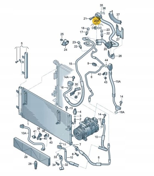 Audi OE 8K0298260B Ремкомплект проводів кондиціонування повітря 8к0298260б