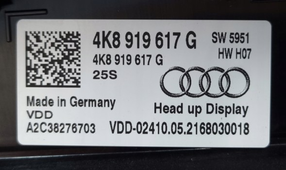 Audi OE 4K8919617G A7 4K8 Проекційний дисплей Audi OE 4K8919617G