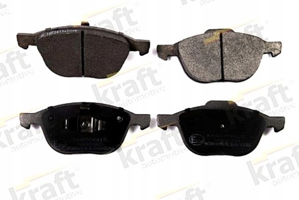 Kraft Automotive 6006415 + 6042206 FORD FOCUS II (DA, HCP) Колодки + диски передні FORD FOCUS II 2 MK2 278мм