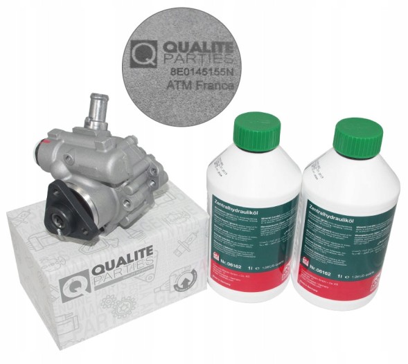 QP 8E0145155N + Febi 06162 ГНУТИЙ НАСОС + РІДИНА 2л AUDI A4 B6 B7 1.9 2.0 TDI