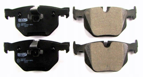 DACO 320307 600323 Диски гальмівні + колодки задні BMW 5 E60 E61 520 523 525 530 (діаметр 320 мм)