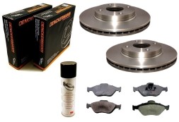 Denckermann ALL8402 Диски колодки FORD FIESTA V 2002-2008 FUSION MAZDA 2 DY ПЕРЕДНИЙ КОМПЛЕКТ