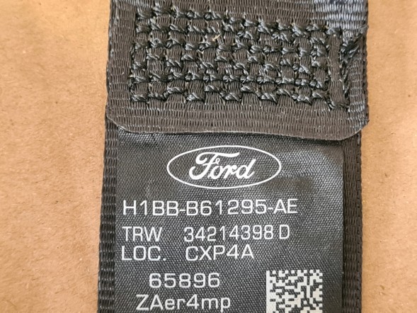 Ford OE H1BB-B61295-AE / LEWY FIESTA MK8 3 ДВЕРІ 2017-2023 РЕМІНЬ БЕЗПЕКИ ПЕРЕДНІЙ ЛІВИЙ H1BB-B61295-AE