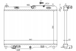Nissens PRO/69233 NIS Охолоджувач двигуна ford b-max ecosport fiesta vi ka + асистент зіткнення #34