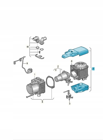 Volkswagen OE 1K0898035A 1 комплект панелей ASO VW SEAT