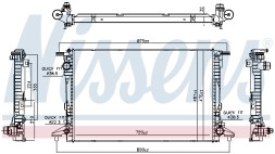606578 NISSENS Радіатор системи охолодження