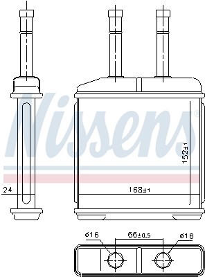 76506 NISSENS Радіатори опалення