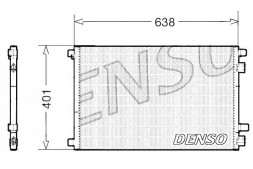 Denso DCN23012 DEN/GIFT Конденсатор renault denso