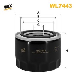 WL7443 WIX FILTERS Фільтр оливи