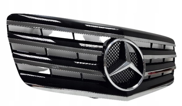 Китай A4470-123 MERCEDES W211 07- ҐРАТКА РАДІАТОРА ТЮНІНГ ХРОМ/ЧОРНА