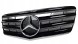 Китай A4470-123 MERCEDES W211 07- ҐРАТКА РАДІАТОРА ТЮНІНГ ХРОМ/ЧОРНА