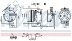 Nissens 890006 Компресор компресора кондиціонера 890006 nissens