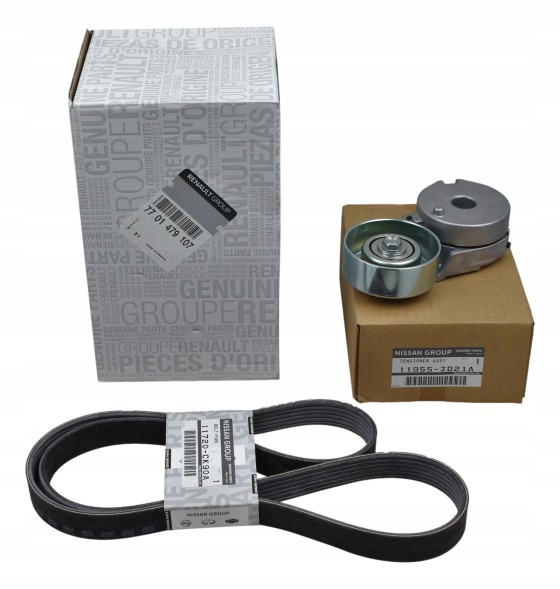 Renault OE Комплект натягувача ременя 2.0 16V Renault 7701479107