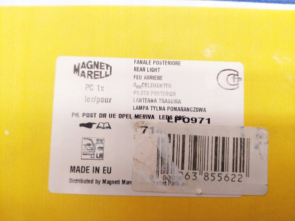 MAGNETI MARELLI 714000028721 Magneti marelli/ al лампа права задня 714000028721 lpo971 opel meriva b