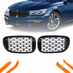 TOPGER KRG-BMW-328 X РЕШІТКА РАДІАТОРА BMW 7 G11 16-18 ЧОРНИЙ ГЛЯНЕЦЬ ДІАМАНТ
